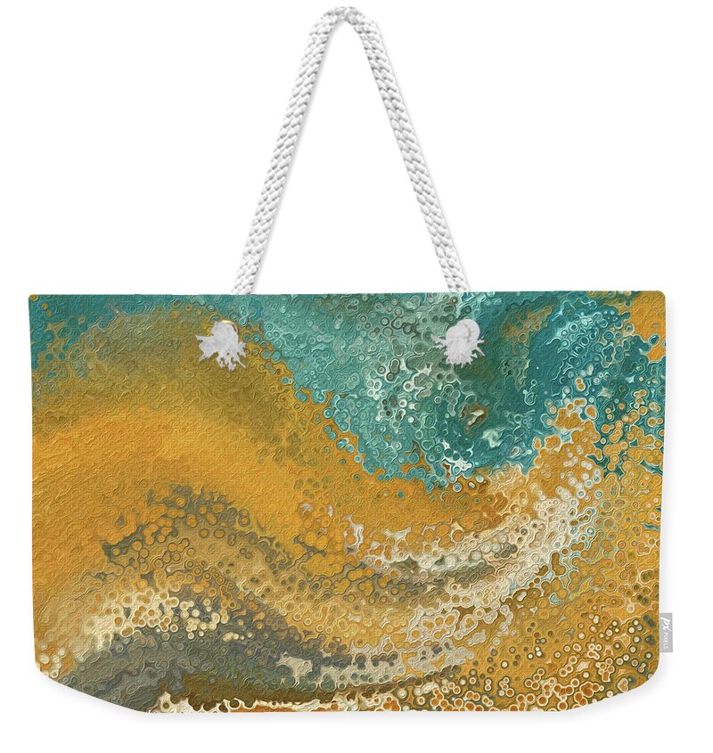 White Weekender Tote Bag featuring the painting 1 Chronicles 29 11. Everything Is Yours Lord by Mark Lawrence