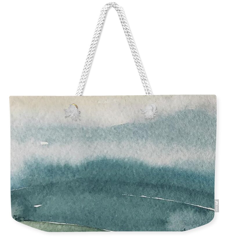Landscape Weekender Tote Bag featuring the painting Colors Version 2 #1 by Luisa Millicent