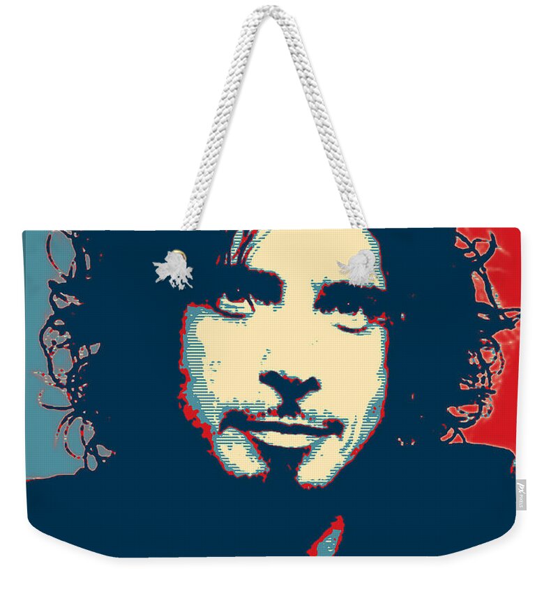 Chris Cornell Weekender Tote Bag featuring the digital art Cornell #1 by Robert Barsby