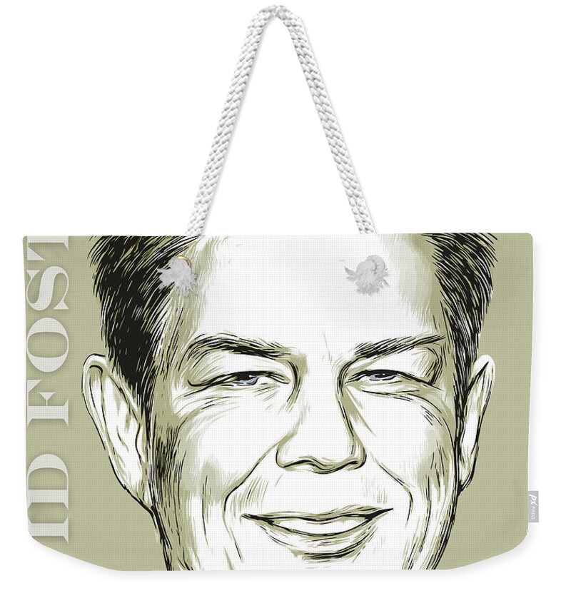 David Foster Weekender Tote Bag featuring the digital art David Foster #1 by Greg Joens