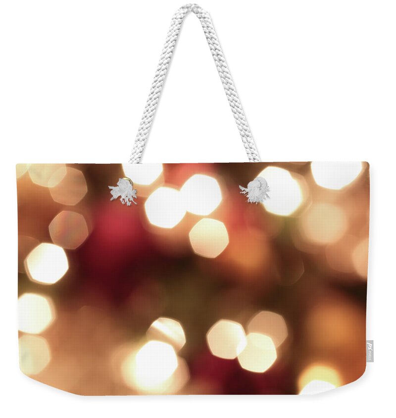 Holiday Weekender Tote Bag featuring the photograph Defocused Lights #1 by Blackred