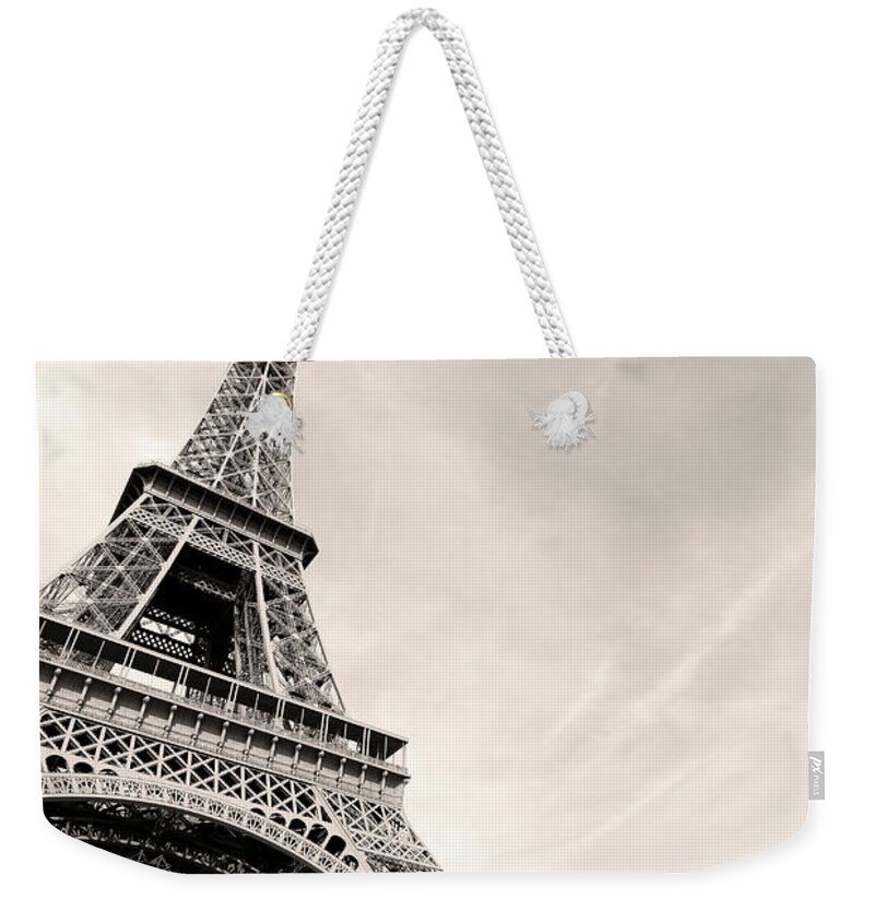Arch Weekender Tote Bag featuring the photograph Eiffel Tower #1 by Mmac72