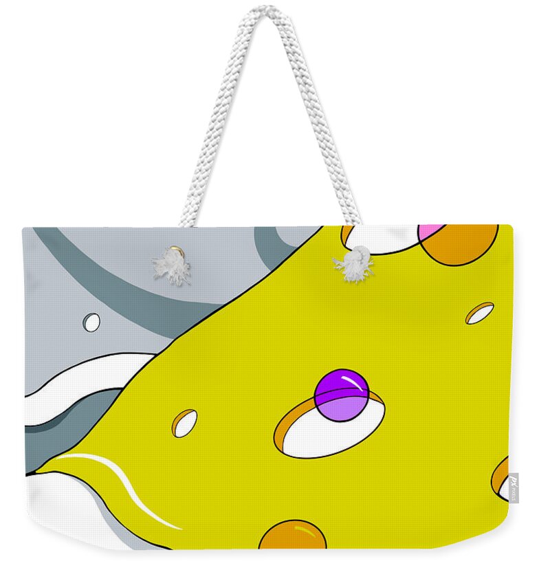 Conscious Bubbles Weekender Tote Bag featuring the drawing Escaping the Void by Craig Tilley