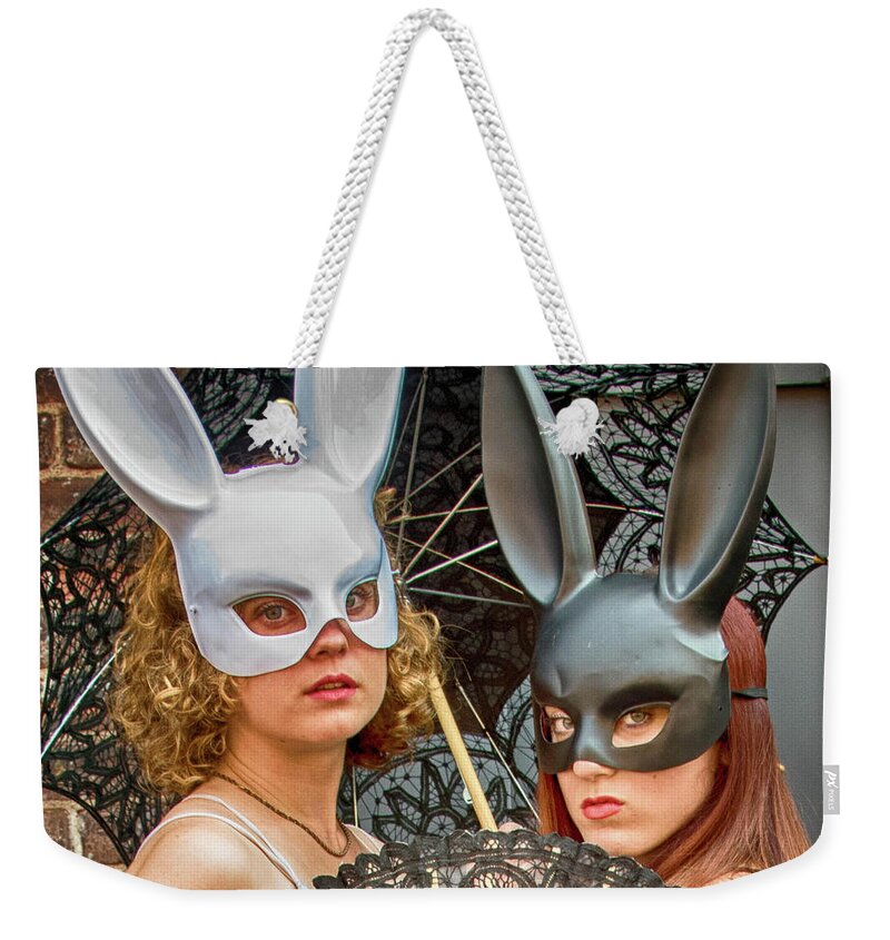 Surreal Weekender Tote Bag featuring the photograph Fantasy in Brooklyn 5 #1 by Alan Goldberg