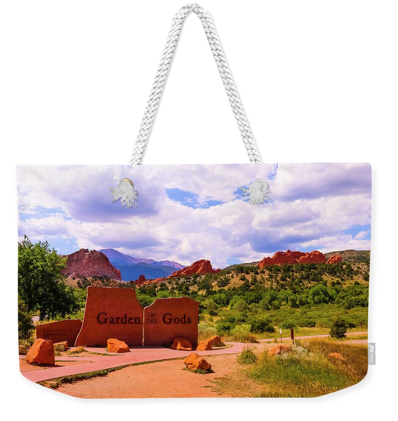Garden Of The Gods Weekender Tote Bag featuring the photograph Garden of the Gods by Ola Allen