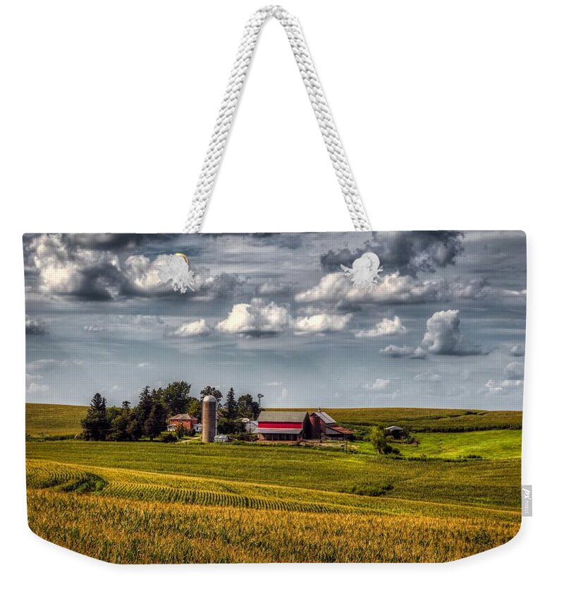 Iowa Weekender Tote Bag featuring the photograph Home Sweet Home - Iowa #1 by Mountain Dreams