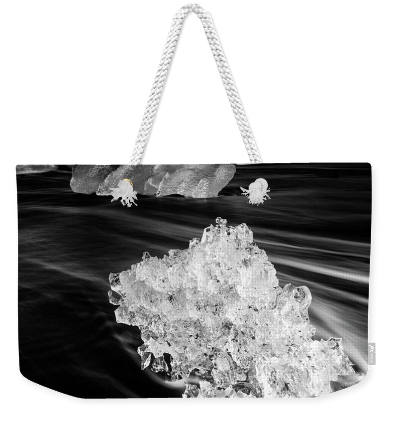 Estock Weekender Tote Bag featuring the digital art Iceland, Jokulsarlon Lake #1 by Maurizio Rellini