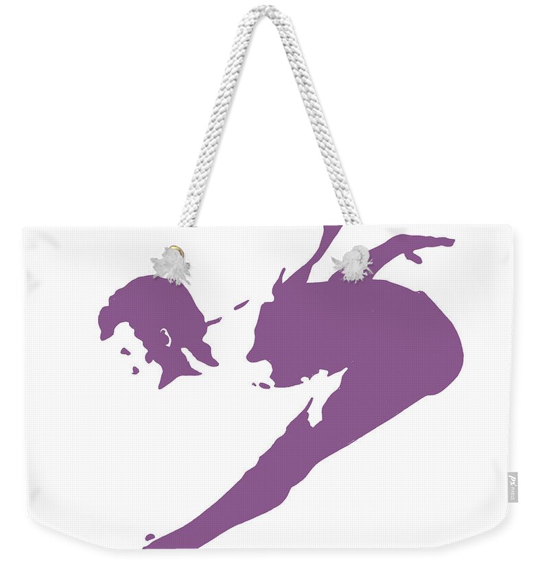Figurative Weekender Tote Bag featuring the painting In Motion II #1 by Ethan Harper