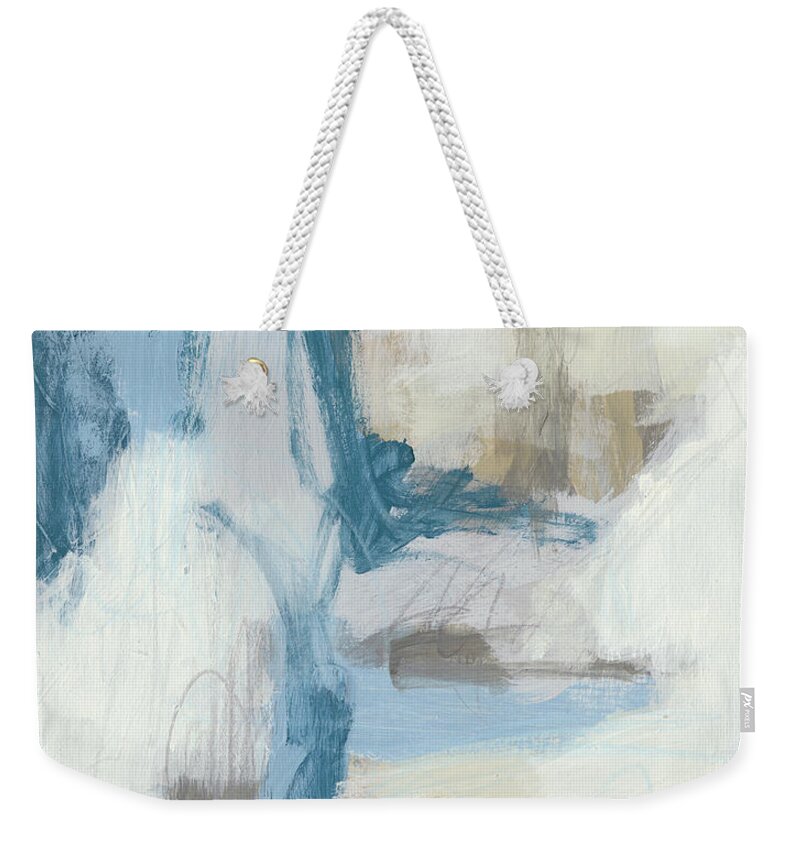 Abstract Weekender Tote Bag featuring the painting Intermittent I #1 by June Erica Vess