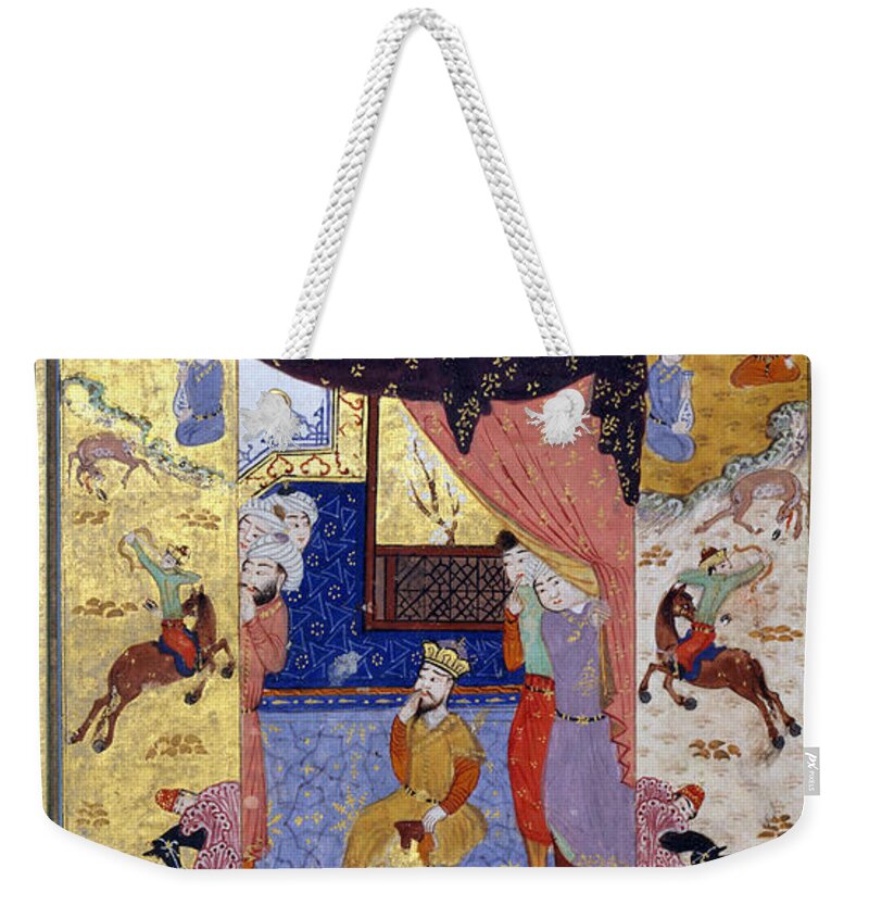 B1019 Weekender Tote Bag featuring the painting Khamsa Of Nizami, 1450 #1 by Granger