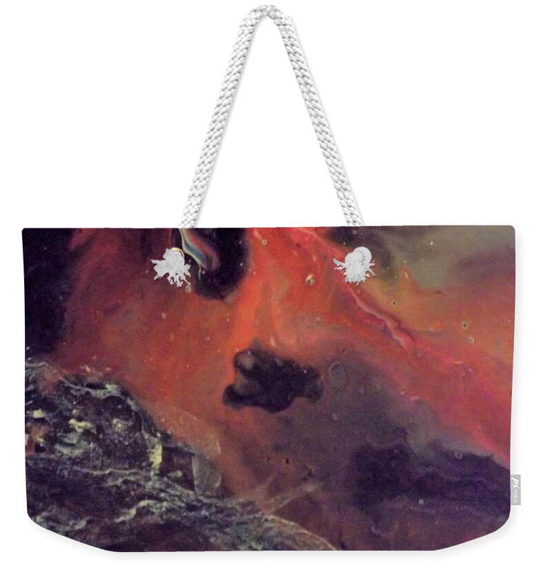 Abstract Weekender Tote Bag featuring the mixed media Late Night #2 by Stephen King