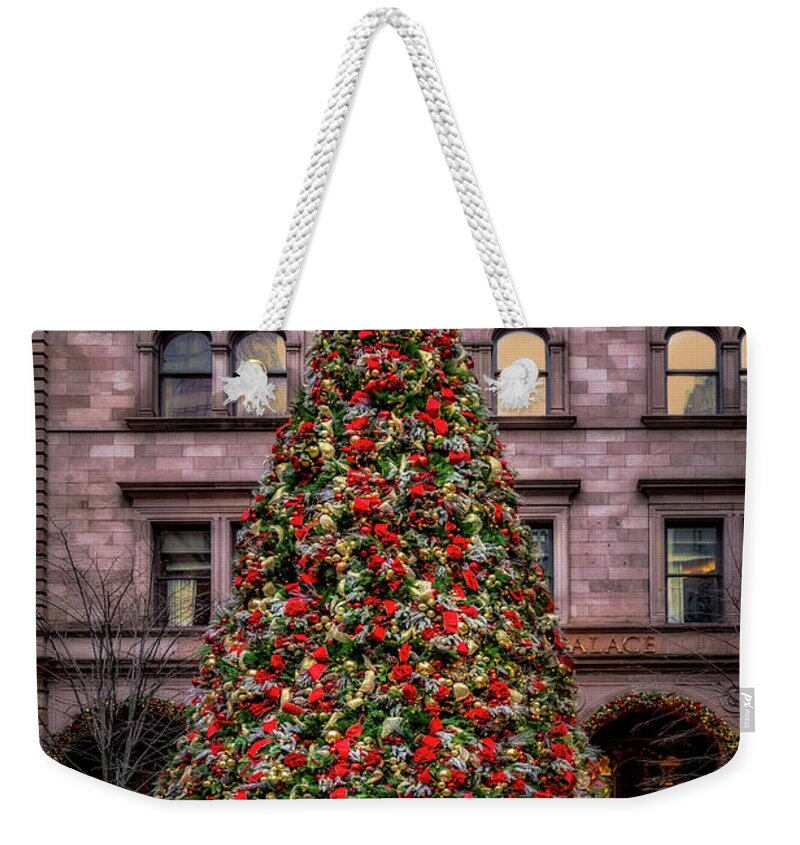 Lotte New York Palace Hotel Weekender Tote Bag featuring the photograph Lotte New York Palace #1 by Susan Candelario
