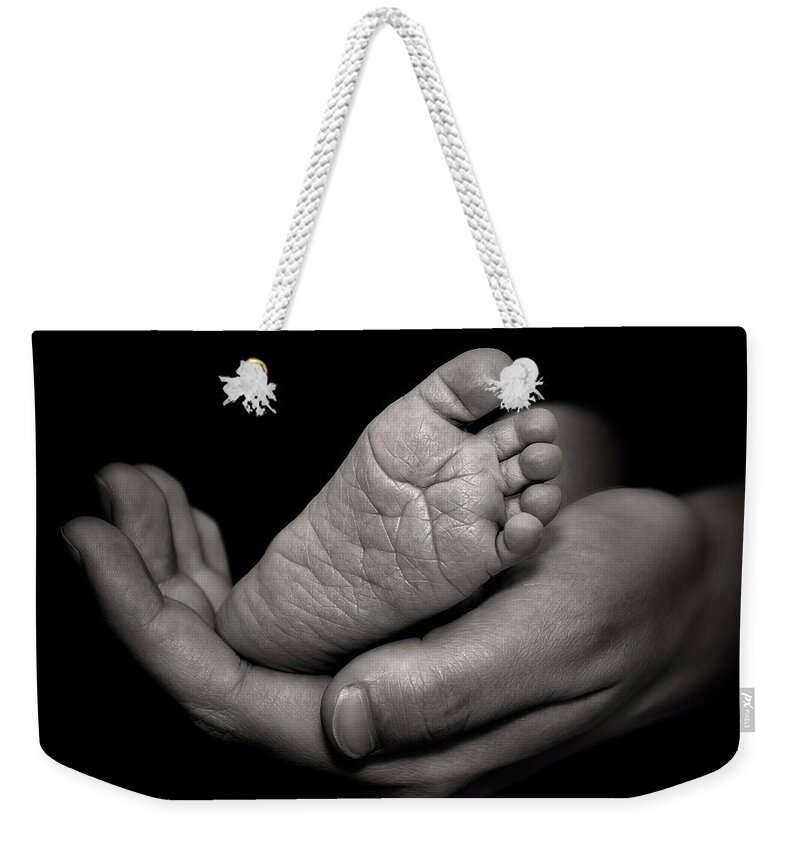 Mama's Boy Weekender Tote Bag featuring the photograph Mama's Boy by Endre Balogh