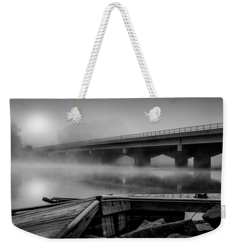 Fog Weekender Tote Bag featuring the photograph Morning Fog #1 by Phil S Addis