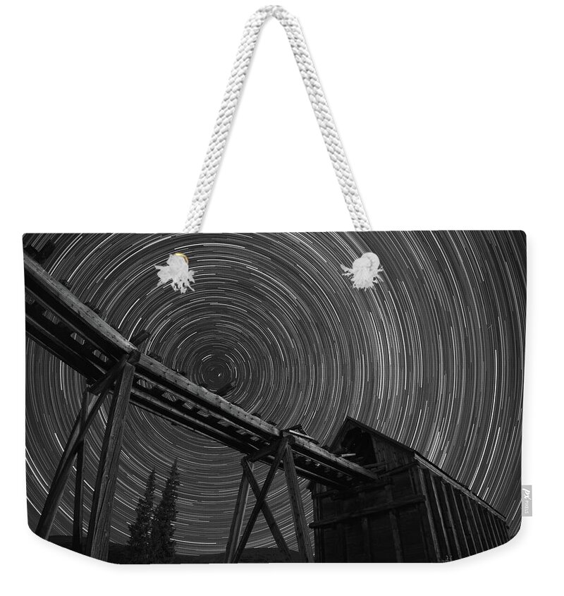 Milky Way Weekender Tote Bag featuring the photograph New Monarch Twister #1 by Ivan Franklin