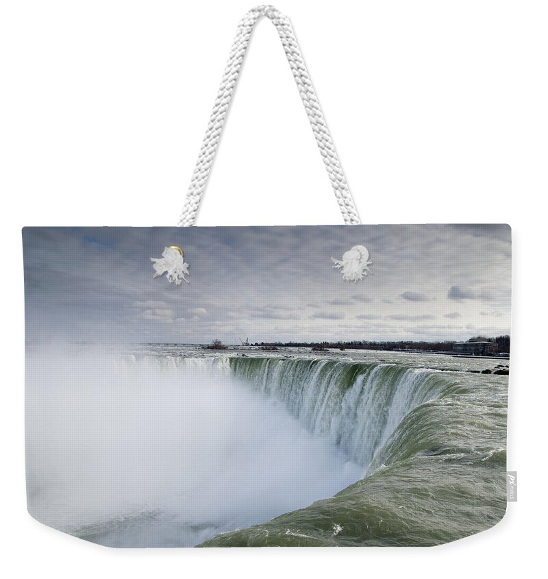 Spray Weekender Tote Bag featuring the photograph Niagara Falls #1 by Ron Pettitt