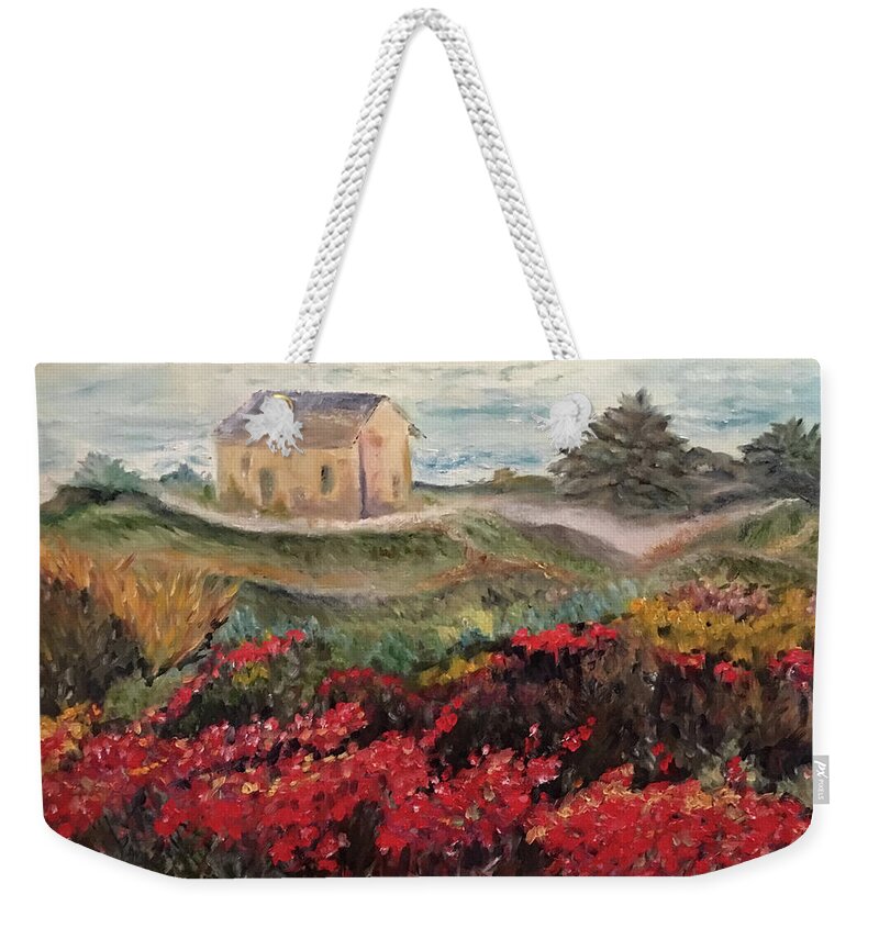 Nova Scotia Weekender Tote Bag featuring the painting Nova Scotia by Roxy Rich