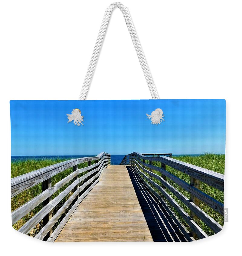 - Plum Island Ma Weekender Tote Bag featuring the photograph - Plum Island MA #1 by THERESA Nye