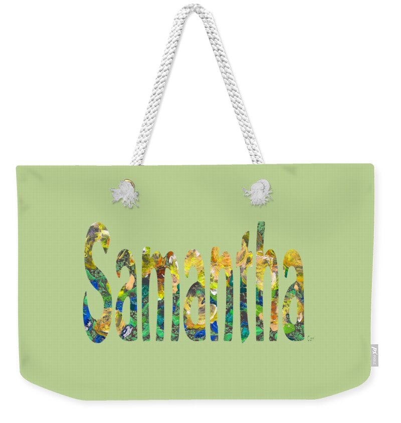 Samantha Weekender Tote Bag featuring the painting Samantha by Corinne Carroll