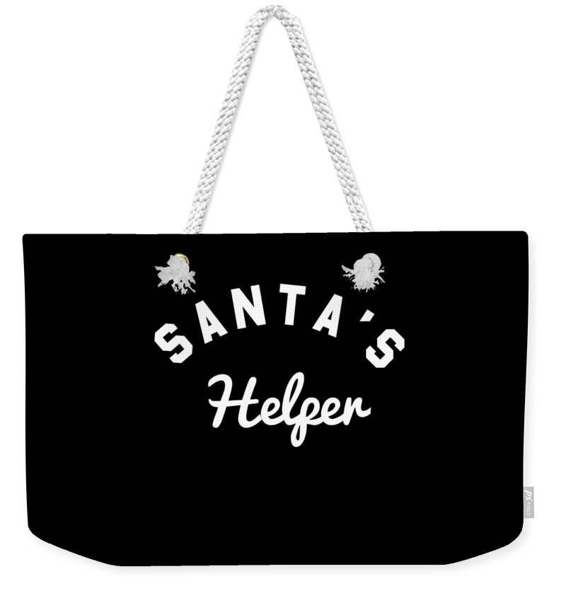 Helper Weekender Tote Bag featuring the digital art Santas Helper #1 by Flippin Sweet Gear