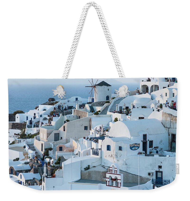 Tranquility Weekender Tote Bag featuring the photograph Santorini, Greece #1 by Neil Emmerson