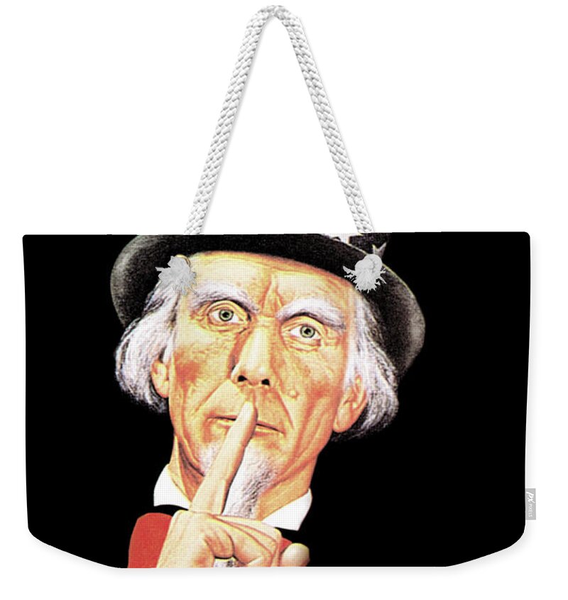 Silence Weekender Tote Bag featuring the painting Silence #1 by Unknown