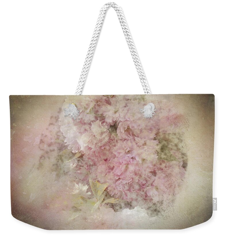 Cherry Blossoms Weekender Tote Bag featuring the photograph Sweet, Soft Romance by Marilyn Wilson