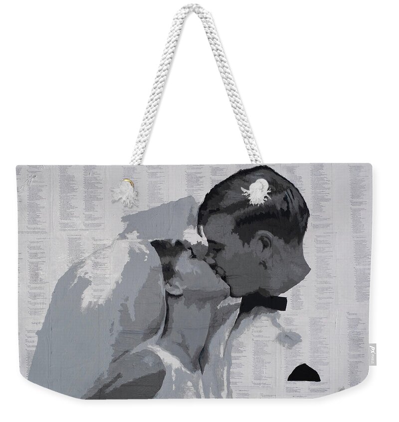  Weekender Tote Bag featuring the mixed media Song of Songs #1 by SORROW Gallery