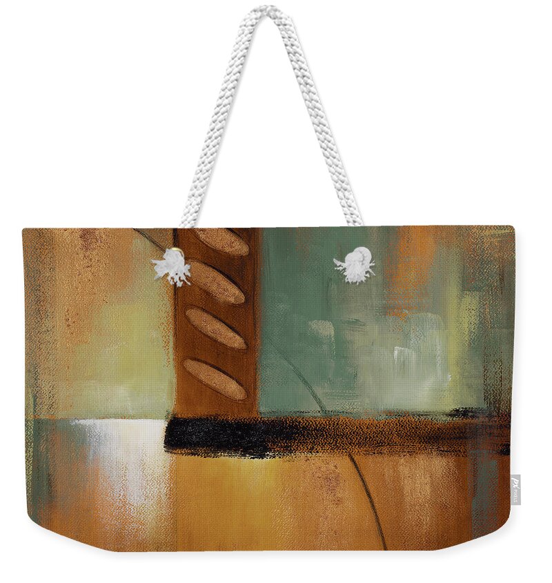 Abstract Weekender Tote Bag featuring the painting Summer Soiree I by Lanie Loreth