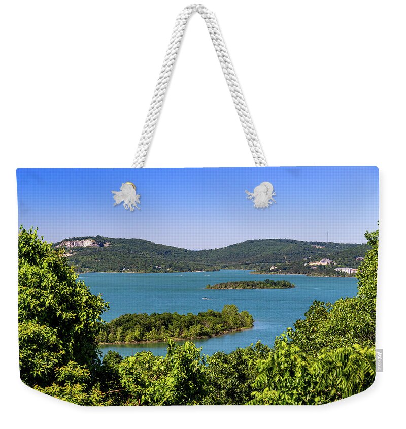Lake Weekender Tote Bag featuring the photograph Table Rock Lake #1 by Allin Sorenson