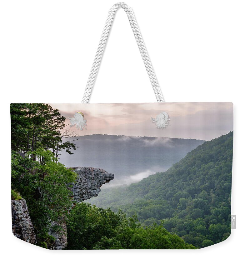 Arkansas Weekender Tote Bag featuring the photograph The People's Rock by Michael Scott