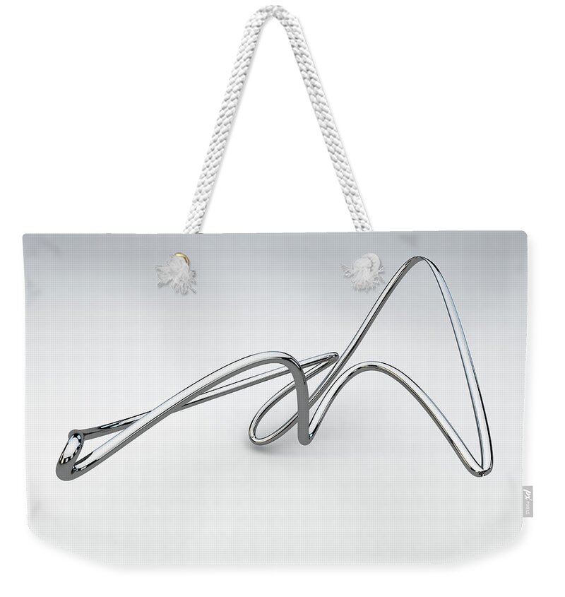 Chrome Weekender Tote Bag featuring the digital art Totally Tubular 2 #1 by Scott Norris
