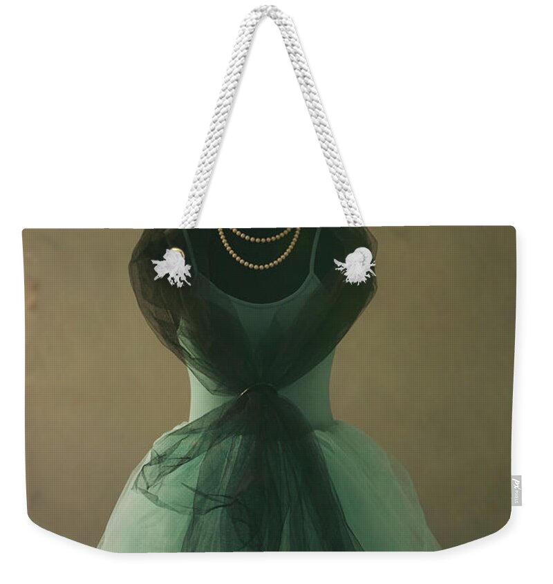 Tulle Weekender Tote Bag featuring the photograph A tutu on a mannequin by Jelena Jovanovic