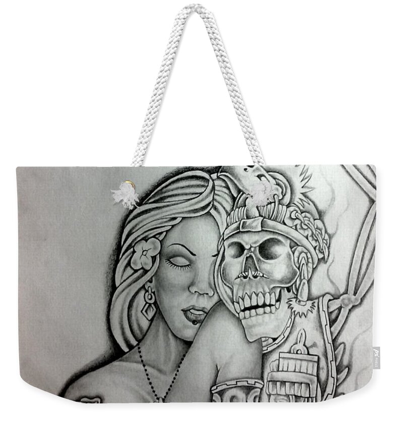 Mexican American Art Weekender Tote Bag featuring the photograph Untitled 1 by Abraham Reasons Ledesma