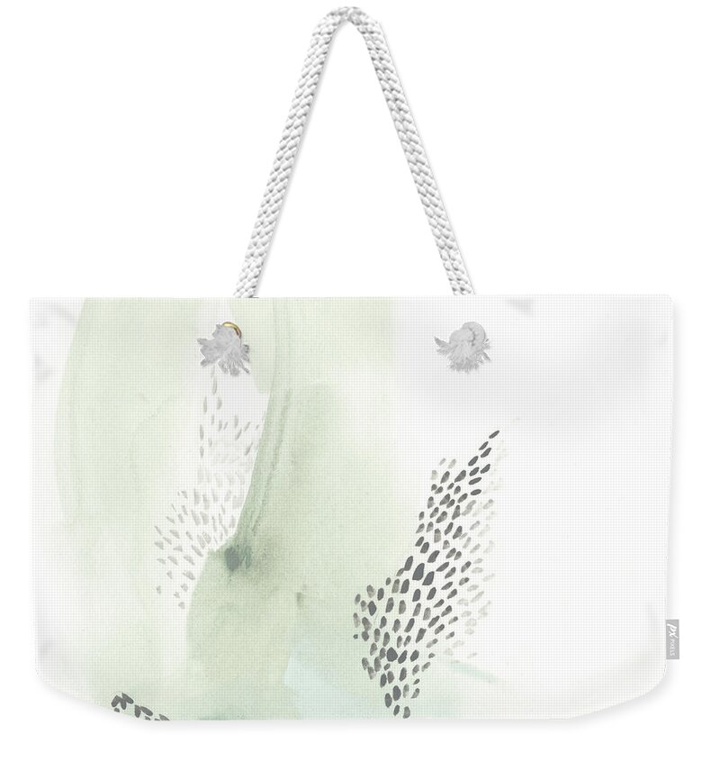 Abstract Weekender Tote Bag featuring the painting Wave Form Viii #1 by June Erica Vess