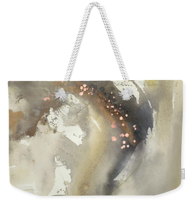 Embellished Weekender Tote Bag featuring the painting Waves In Motion I #1 by Joyce Combs