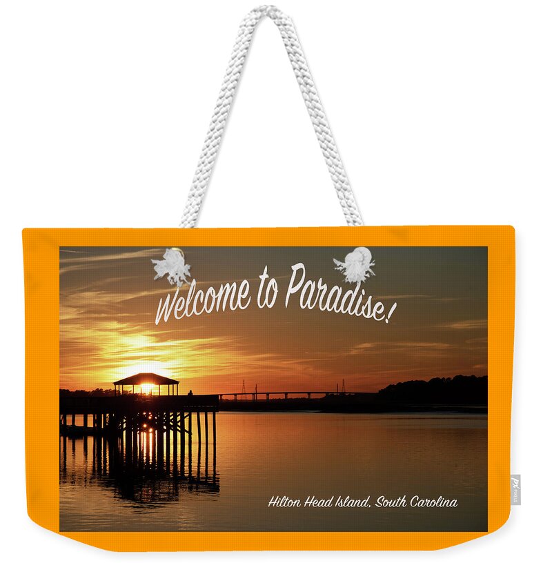 Welcome To Paradise Weekender Tote Bag featuring the photograph Welcome to Paradise #1 by Dennis Schmidt