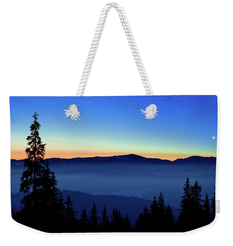 Cool Attitude Weekender Tote Bag featuring the photograph Winter Star #1 by Yourapechkin