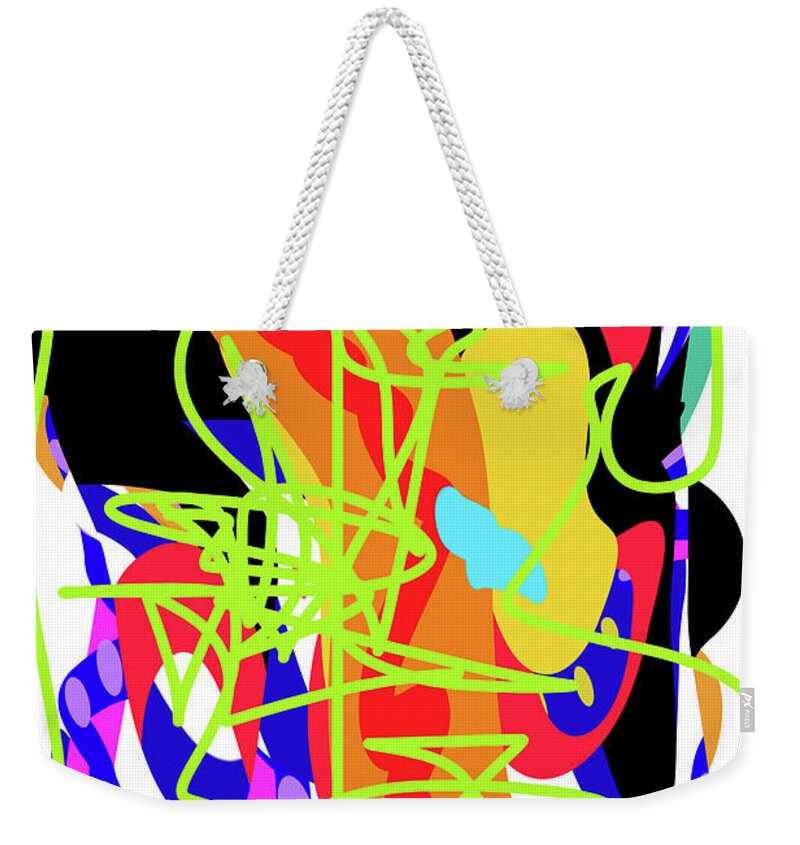 Walter Paul Bebirian: Volord Kingdom Art Collection Grand Gallery Weekender Tote Bag featuring the digital art 10-13-2019d by Walter Paul Bebirian