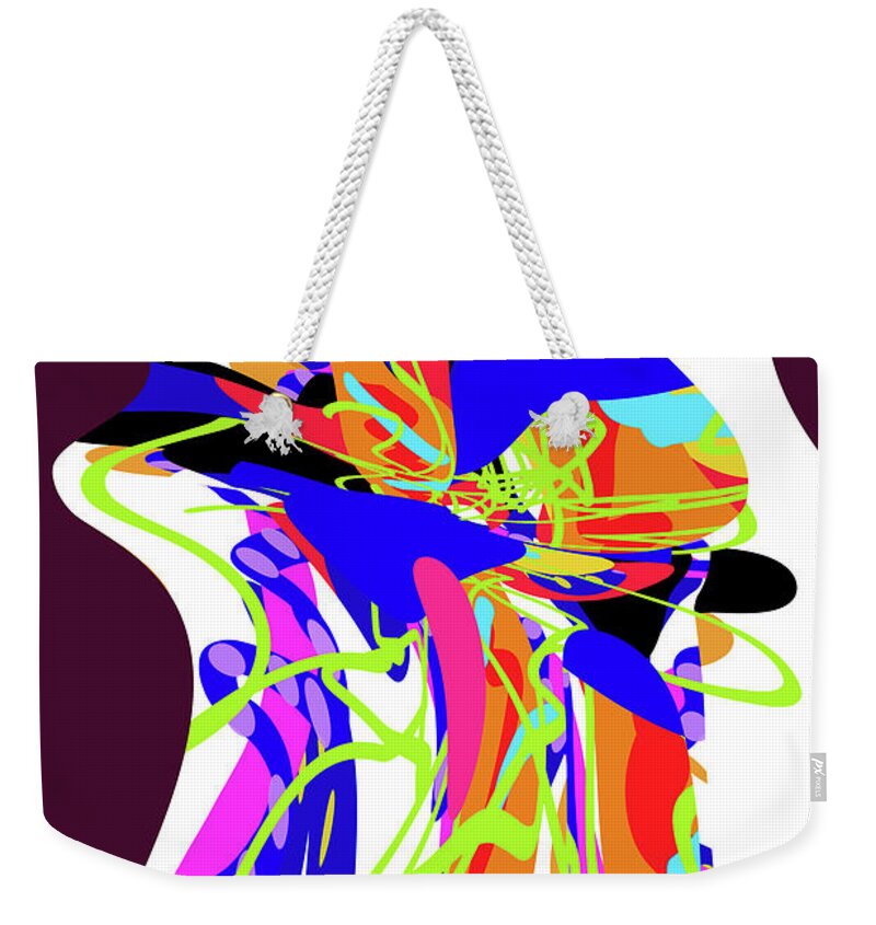 Walter Paul Bebirian: Volord Kingdom Art Collection Grand Gallery Weekender Tote Bag featuring the digital art 10-13-2019f by Walter Paul Bebirian