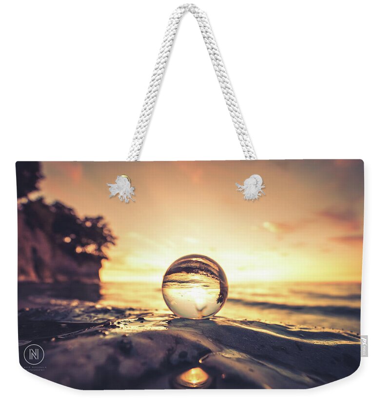 2019 Weekender Tote Bag featuring the photograph Lake Erie Sunset #10 by Dave Niedbala