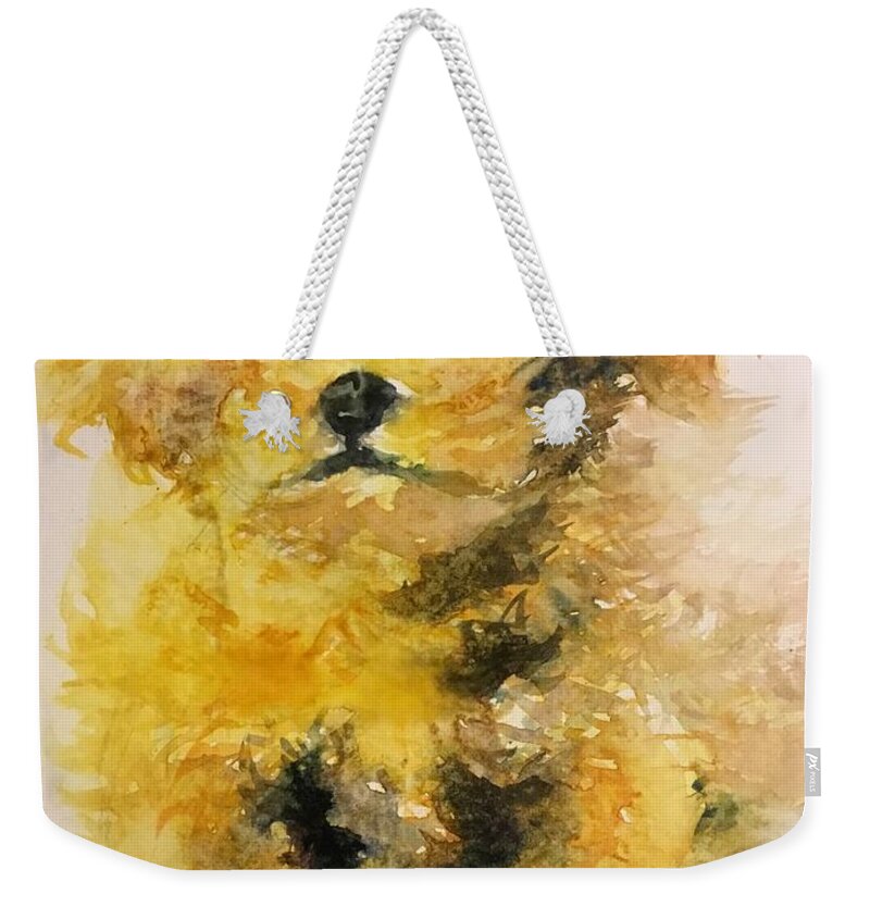 1092019 Weekender Tote Bag featuring the painting 1092019 by Han in Huang wong