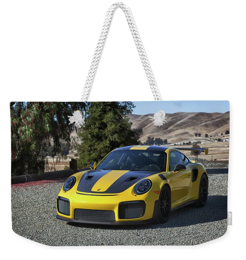 Cars Weekender Tote Bag featuring the photograph #Porsche 911 #GT2RS #Print #13 by ItzKirb Photography
