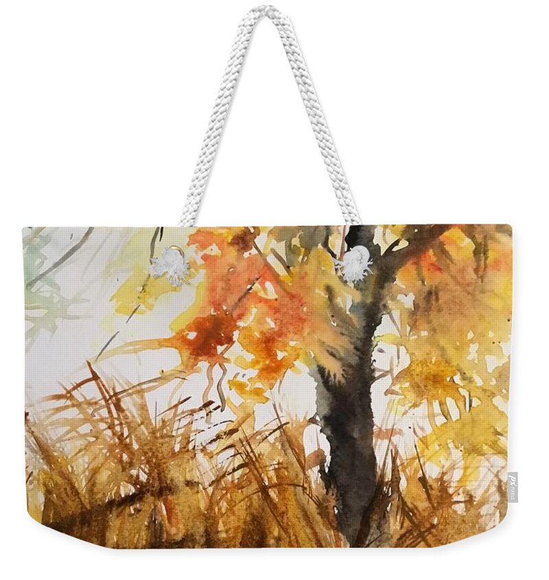 1202019 Weekender Tote Bag featuring the painting 1202019 by Han in Huang wong