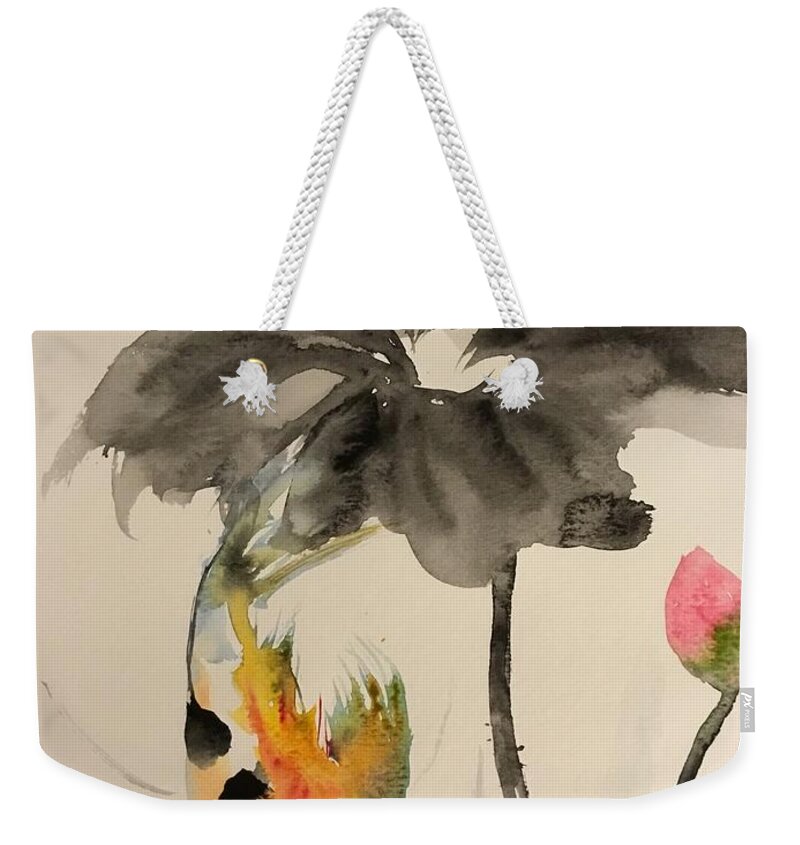 1242019 Weekender Tote Bag featuring the painting 1242029 by Han in Huang wong