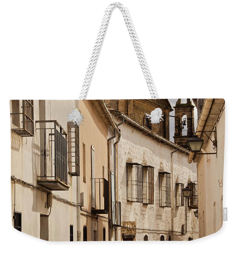 Built Structure Weekender Tote Bag featuring the photograph Spain, Andalucia Region, Jaen Province #13 by Walter Bibikow