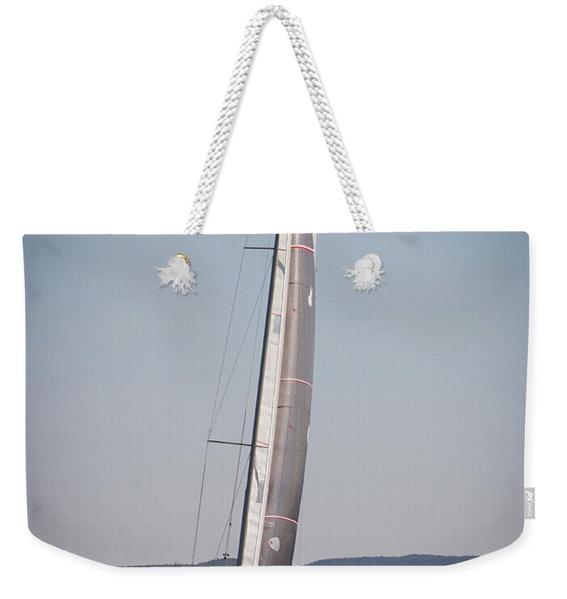 Sailing Weekender Tote Bag featuring the photograph 2019 J80 North American Championships #14 by Benjamin Dahl