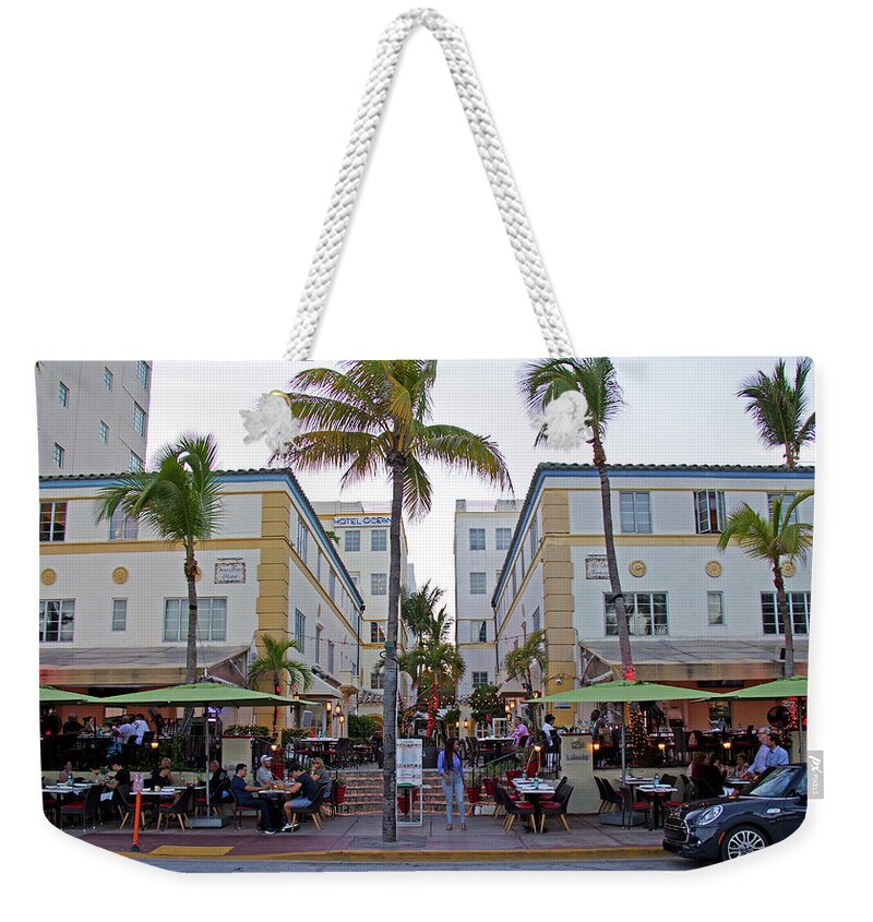 Art Deco Weekender Tote Bag featuring the photograph Art Deco - South Beach - Miami Beach by Richard Krebs