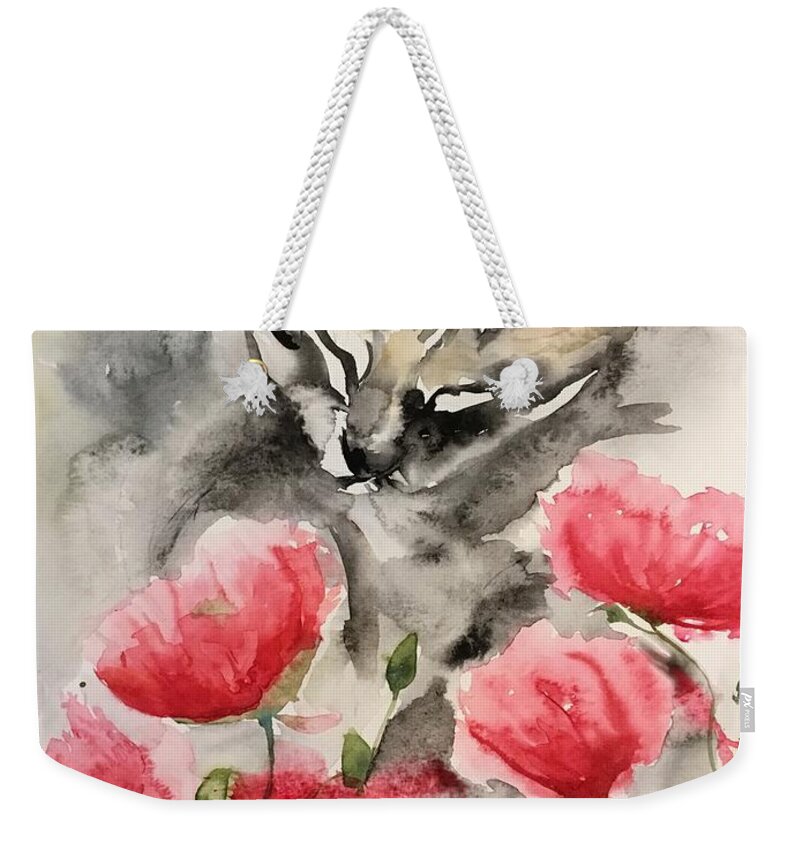 1462019 Weekender Tote Bag featuring the painting 1462019 by Han in Huang wong