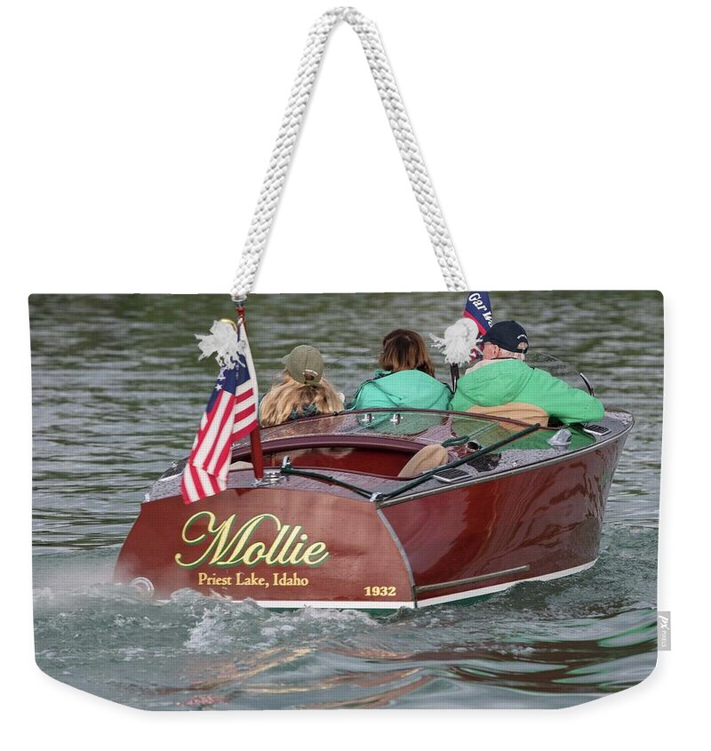 Boat Weekender Tote Bag featuring the photograph 161 by Steven Lapkin